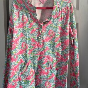 Lilly Pulitzer Lobster Print Hoodie